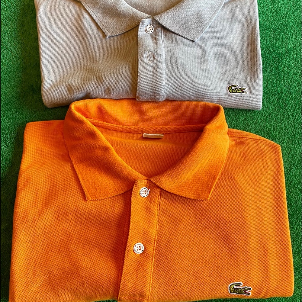 Two Lacoste men’s polo’s. Size XL